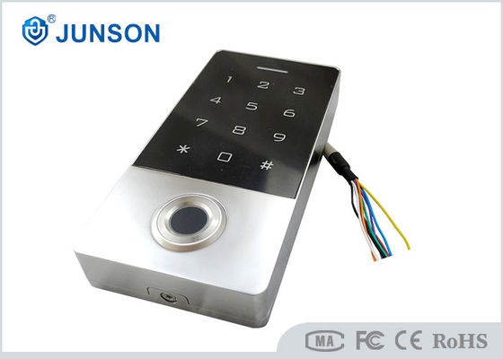 Lector robusto de teclado RFID impermeable con reconocimiento biométrico de huellas dactilares - 24VDC