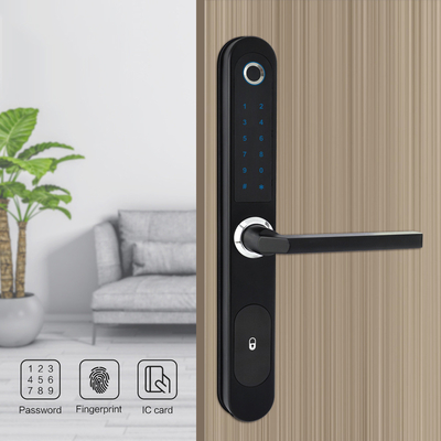 La contraseña de la tarjeta de Tuya Wifi RFID protegió el desplazamiento de aluminio de Smart de la cerradura de puerta