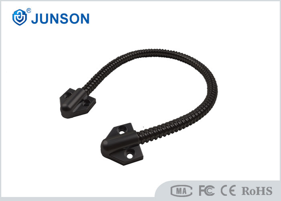 Circuito de puerta de cable blindado de acero inoxidable negro para protección de alambre