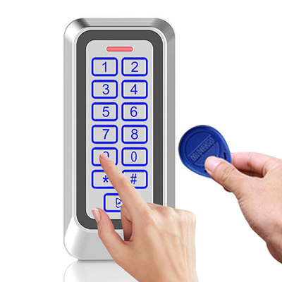 Control de acceso con tarjeta EM/MF IP67 exterior con teclado con luz de fondo