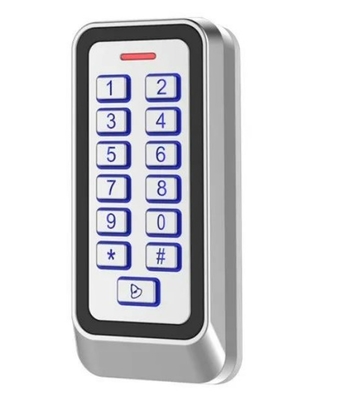 Control de acceso con tarjeta EM/MF IP67 exterior con teclado con luz de fondo