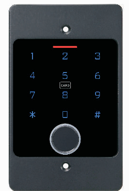 Control de acceso de huellas dactilares empotrado independiente con Wifi Tuya inteligente y caja metálica impermeable para exteriores con teclado