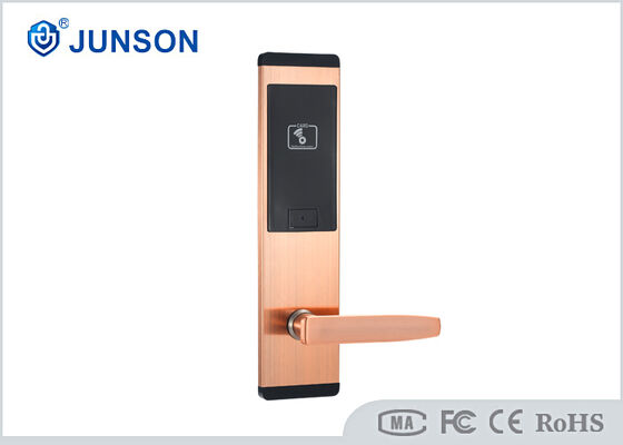 Cerraduras de hotel RFID de acero inoxidable con tiempo de inicio de 1 segundo y capacidad para 200 tarjetas de invitado para sistema de entrada sin llave