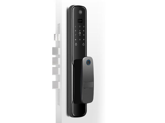 Cerradura de puerta de huellas dactilares de alta calidad 4200mAh Batería de iones de litio con Tuya Smart APP y capacidad de 100 huellas dactilares
