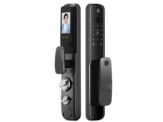 Cerradura de puerta de huellas dactilares de alta calidad 4200mAh Batería de iones de litio con Tuya Smart APP y capacidad de 100 huellas dactilares