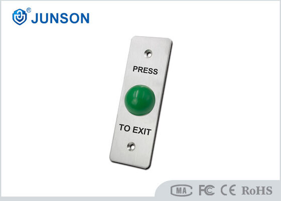JUNSON JS-DM401 Dome Emergency Exit Push Button Stainless Steel 12V DC NO NC 18x32.5mm Slim