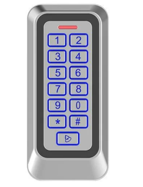 Casilla de metal IP67 resistente al agua Clave de tarjeta RFID Control de acceso independiente con 1000 usuarios