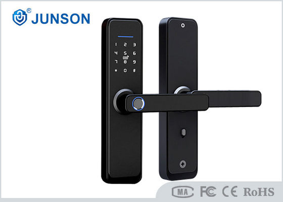 Las cerraduras de puerta de la huella dactilar de la cerradura de Tuya Wifi Smart de la pantalla táctil cubren con cinc el material de la aleación para el hogar