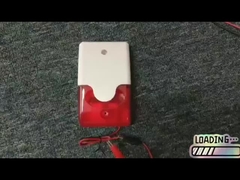 Sirena de seguridad y luz estroboscópica