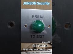 Botón de salida de emergencia de acero inoxidable duradero